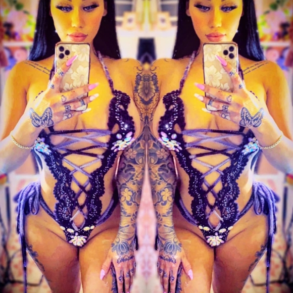 Luxury Handmade Crochet Swarovski Bikini - Picture 10 of 17